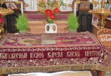 Чин погребения Плащаницы Спасителя в Свято-Вознесенском храме