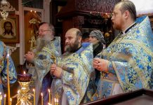 Престольный праздник храма Казанской иконы Божией Матери в Луганске, 4.11.2018