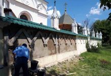 Продолжаются ремонтные и реставрационные работы в Свято-Вознесенском храме г.Александровска