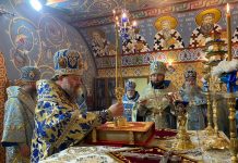 Архиерейское богослужение в праздник иконы Божией Матери «Скоропослушница». г. Луганск, 22.11.2019