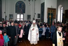 Рождество Христово, Свято-Вознесенский храм, Александровск, 7.01.2020
