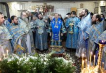 Праздничное Богослужение в праздник Иверской иконы Божией Матери, пос. Екатериновка, 25.02.2020