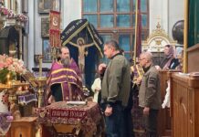 Высокопоставленные гости в день Пасхи в нашем храме, 5.05.2024