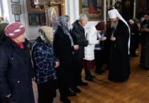 Чтение заключительной части покаянного канона прп. Андрея Критского в Александровске