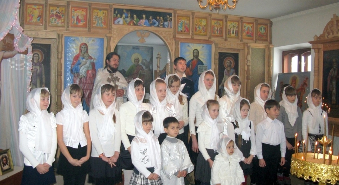 Рождественское Богослужение в селе Желтое Славяносербского района Луганщины