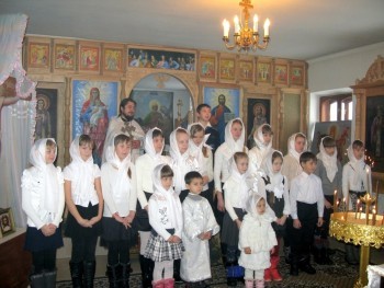 Рождественское Богослужение в селе Желтое Славяносербского района Луганщины